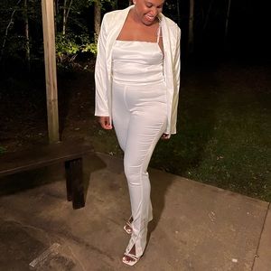 3 Piece All White Dress Suit